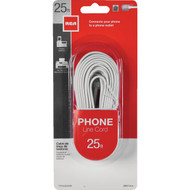 RCA 25 Ft. White Phone Cord