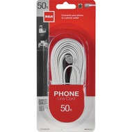 RCA 50 Ft. White Phone Cord