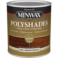 Minwax Polyshades 1 Qt. Satin Stain & Finish Polyurethane In 1-Step  American Chestnut