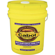 Cabot Solid Color Acrylic Siding Exterior Stain  0806 Neutral Base  5 Gal.