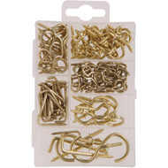 Hillman The Fastener Center Steel Hook Household Fastener Assortment Kit (125 Pcs.)