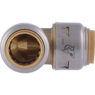SharkBite 1/2 In. x 1/2 In. 90 Deg. Push-to-Connect Brass Elbow (1/4 Bend)