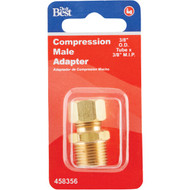Do it 3/8 In. x 3/8 In. Brass Male Union Compression Adapter