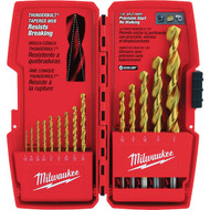 Milwaukee THUNDERBOLT 14-Piece Titanium Drill Bit Set  1/16 In. thru 1/2 In.