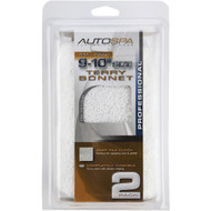 Auto Spa 9" To 10" Washable Cotton Polishing Bonnet  (2-Pack)