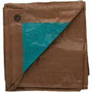 Do it Best 1 Side Green/1 Side Brown Woven 6 Ft. x 8 Ft. Medium Duty Poly Tarp