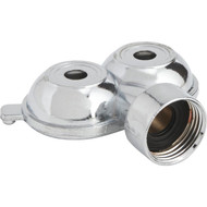 Best Garden Metal 30 Ft. Dia. Twin Spot Stationary Sprinkler  Metallic