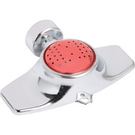 Best Garden Metal 15 Ft. x 30 Ft. Spot Stationary Sprinkler  Metallic & Pink