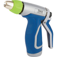 Best Garden Metal Pistol Nozzle with Comfort Grip  Blue & Gray