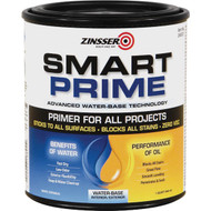 Zinsser Smart Prime Water-Base Interior/Exterior Stain Blocking Primer  White  1 Qt.