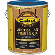 Cabot Australian Timber Oil Water Reducible Translucent Exterior Oil Finish  19457 Amberwood  1 Gal.