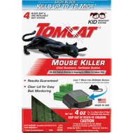 TOMCAT Refillable Bait Station Mouse Killer (4-Refill)