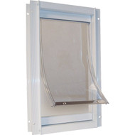 Ideal Pet 10-1_2 In. x 15 In. XL Aluminum White Pet Door