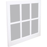 Northview Window 31-5_16 In. x 29 In. PVC 6-Lite Barn Sash