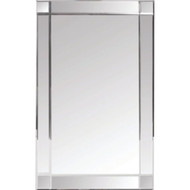 Zenith Frameless Beveled 16 In. W x 26-3_8 In. H x 4-1_2 In. D Single Mirror Surface Mount V-Groove Mirror Medicine Cabinet