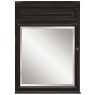 Sunny Wood Barton Hill Black Onyx 26 In. W x 35 In. H x 6-1_4 In. D Single Mirror Surface Mount Medicine Cabinet