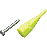 WallClaw Anchor #8 Thread x 1-1_4 In. Green Drywall Plastic Anchor (100 Ct.)