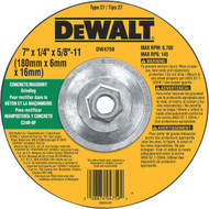 DeWalt HP Type 27 7 In. x 1_4 In. x 5_8 In.-11 Masonry Grinding Cut-Off Wheel