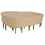 Classic Accessories 57 In. W. x 23 In. H. x 89 In. L. Tan Poly_PVC Table Cover