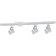 Liteline 4-3_5 In. H. X 4 Ft. L. X 5-1_8 In. D. X 3 In. Dia. White 3-Bulb Track Light Kit