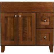 Bertch Osage Brindle 36 In. W x 34-1_2 In. H x 21 In. D Vanity Base  2 Door_2 Drawer