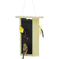Bird's Choice Green Solutions 10-3_16 In. 1-1_2 Qt. Capacity Green Finch Thistle Feeder