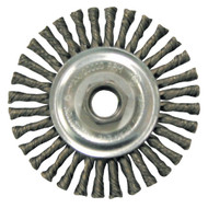 Weiler Vortec 4 In. Twisted_Knotted 0.020 In. Angle Grinder Wire Wheel