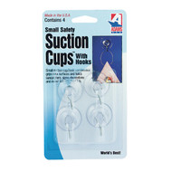 Adams 1-1_8 In. 1 Lb. Holding Capacity Suction Cup with Metal Hook (4-Pack)