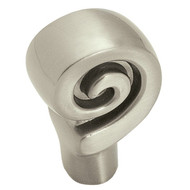Amerock Swirl'Z Satin Nickel Spiral 1-1_8 In. Cabinet Knob