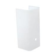 Westinghouse 3-3_4 In. W. x 7-1_2 In. H. x 3 In. D. White Channel Replacement Glass