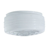 Westinghouse White & Clear 3-3_8 In. x 6-1_2 In. Drum Ceiling Shade