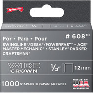 Arrow Heavy-Duty Wide Crown Staple  1_2 In. (1000-Pack)