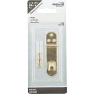 National 3_4 In. x 2-3_4 In. Solid Brass 3-Hole Decorative Hasp