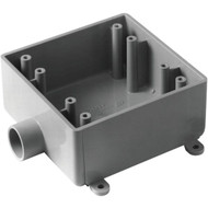 Carlon 2-Gang PVC Molded Rigid Non-Metallic Dead-End Termination Wall Box  3_4 In. Outlet