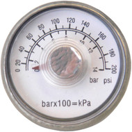 Campbell Hausfeld 1_8 In. NPT Back Mount Pressure Gauge