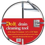 Do it Best Flat 1_2 In. x 1_16 In. x 25 Ft. Spear Sewer Rod