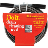 Do it 3_8 In. x 25 Ft. Galvanized Steel Handle Wire Cleanout Drain Auger