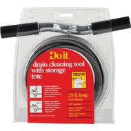 Do it 1_4 In. x 25 Ft. Galvanized Steel Handle Wire Cleanout Drain Auger
