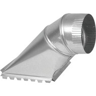 Imperial 30 Ga. 6 In. Galvanized Rectangular_Square to Rouund Adjustable Take-Off