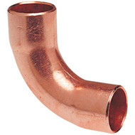 NIBCO 1_2 In. CxC 90 Deg. Long Turn Copper Elbow (1_4 Bend)