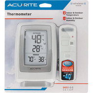 Acurite 3-1_2 W x 5-1_2 H Plastic Wireless Indoor & Outdoor Thermometer & Humidity Gauge