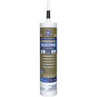 GE Advanced Silicone Window & Door Sealant  Black  10.1  Oz. Cartridge