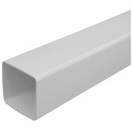 RainGo 2-1_2 In. Square White Vinyl Downspout