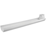 RainGo A-Style White 4-1_2 In. x 36 In. Splash Block