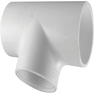 Charlotte Pipe 1_2 In. Solvent Weld x FIP Schedule 40 PVC Tee