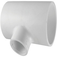 Charlotte Pipe 1 In. Solvent Weld x 1_2 In. FIP Schedule 40 PVC Tee
