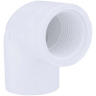 Charlotte Pipe 1 In. Female x Female Schedule 40 90 Deg. PVC Elbow (1_4 Bend)