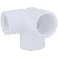Charlotte Pipe 1_2 In. x 1_2 In. Slip x 1_2 In. Female Schedule 40 90 Deg. PVC Elbow w_Side Inlet (1_4 Bend)
