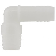 Boshart 3_4 In. Barb x 3_4 In. MIP 90 Deg. Nylon Elbow (1_4 Bend)