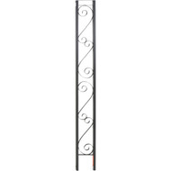 Gilpin Windsor 10-1_2 In. x 8 Ft. Wrought Iron Railing Flat Iron Ornamental Column